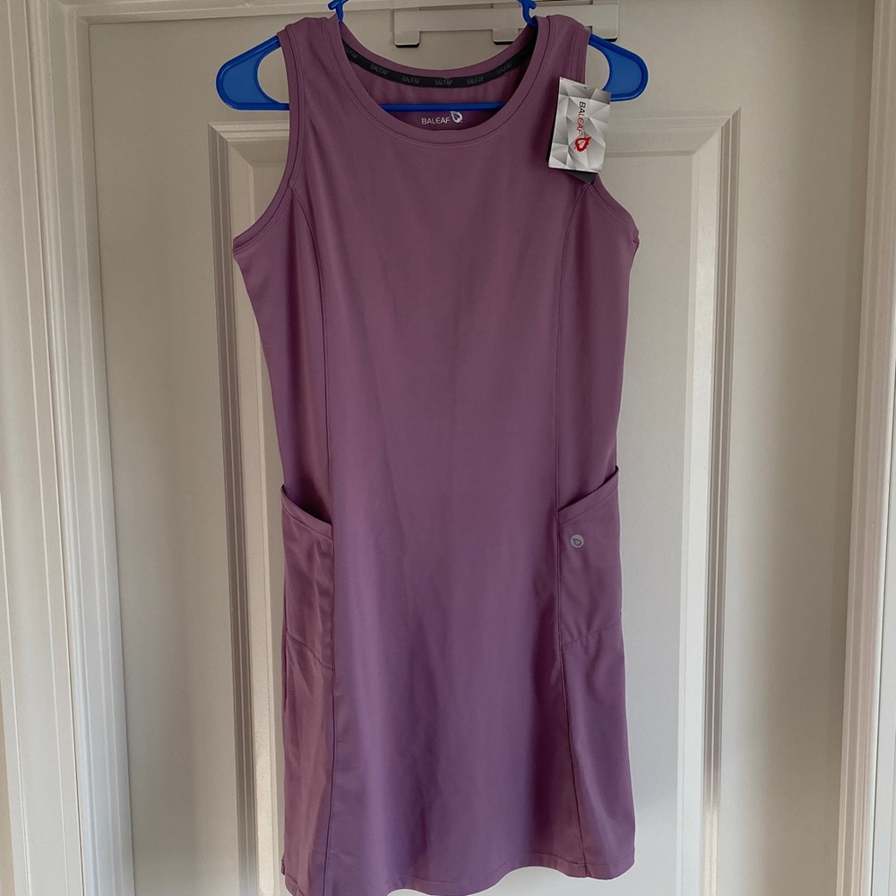 NWT Baleaf Sleeveless Pocket Mini Dress — Mauve